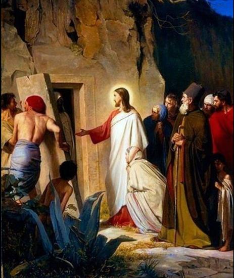 Obrazy - Raising of Lazarus - Carl Heinrich Bloch lata 1870.jpg